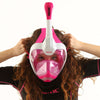 Schnorchel Vollgesichtsmaske Magica Weiß-Rosa S-M Seac 170-10WP-SLT
