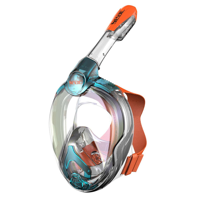 Schnorchel Vollgesichtsmaske Magica Schwarz-Aquamarin Kinder Seac 170-12AO-SLT