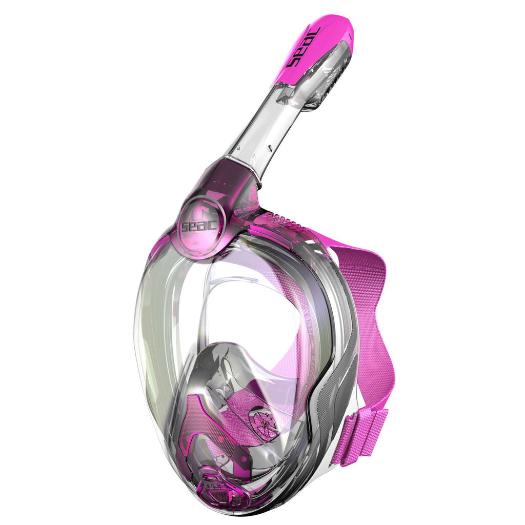 Schnorchel Vollgesichtsmaske Magica Schwarz-Rosa Kinder Seac 170-12PT-SLT