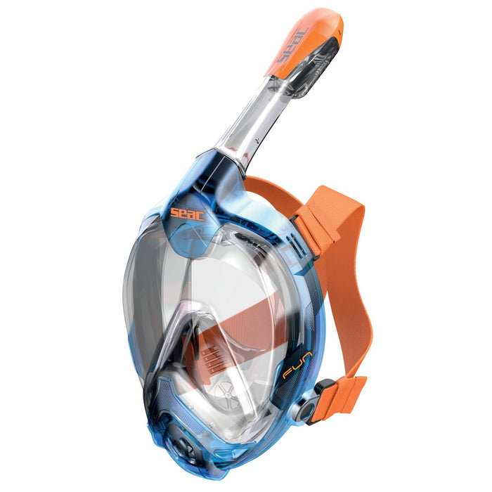 Schnorchel Vollgesichtsmaske Magica Grau-Blau-Orange XS-S Seac 170-14BO-SLT
