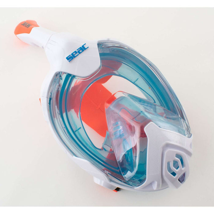 Schnorchel Vollgesichtsmaske Magica Weiß-Blau-Orange XS-S Seac 170-14WO-SLT