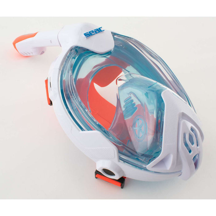 Schnorchel Vollgesichtsmaske Magica Weiß-Blau-Orange XS-S Seac 170-14WO-SLT