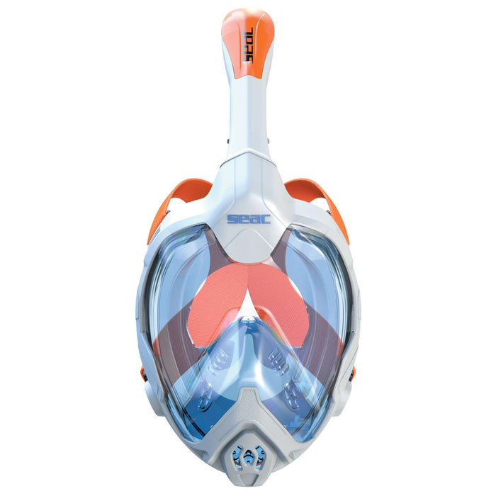 Schnorchel Vollgesichtsmaske Magica Weiß-Blau-Orange XS-S Seac 170-14WO-SLT