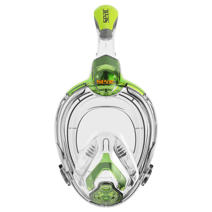Schnorchel Vollgesichtsmaske Libera Transparent-Limette Kinder Seac 170-20LT-SKL