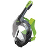 Schnorchel Vollgesichtsmaske Libera Schwarz-Limette S-M Seac 170-6NL-SBL