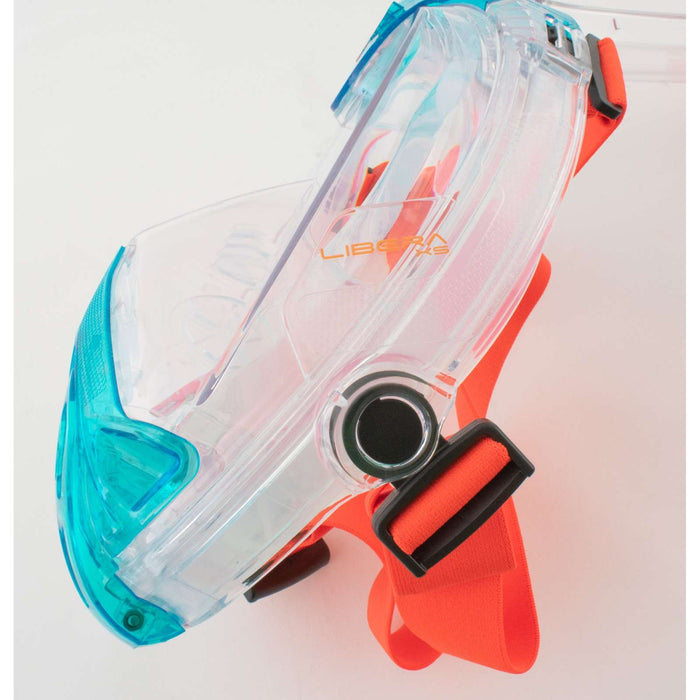 Schnorchel Vollgesichtsmaske Libera Aquamarin-Orange XS-S Seac 170-7AO-SKL