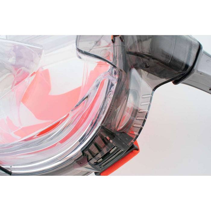 Schnorchel Vollgesichtsmaske Libera Schwarz-Orange XS-S Seac 170-7NO-SKL
