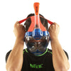 Schnorchel Vollgesichtsmaske Magica Grau-Blau-Orange L-XL Seac 170-9BO-SLT