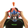 Schnorchel Vollgesichtsmaske Magica Grau-Blau-Orange L-XL Seac 170-9BO-SLT