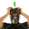 Schnorchel Vollgesichtsmaske Magica Grau-Transparent-Limette L-XL Seac 170-9FL-SLT