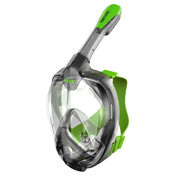 Schnorchel Vollgesichtsmaske Magica Grau-Transparent-Limette L-XL Seac 170-9FL-SLT