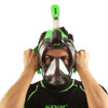 Schnorchel Vollgesichtsmaske Magica Grau-Transparent-Limette L-XL Seac 170-9FL-SLT