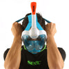 Schnorchel Vollgesichtsmaske Magica Weiß-Blau-Orange L-XL Seac 170-9WO-SLT