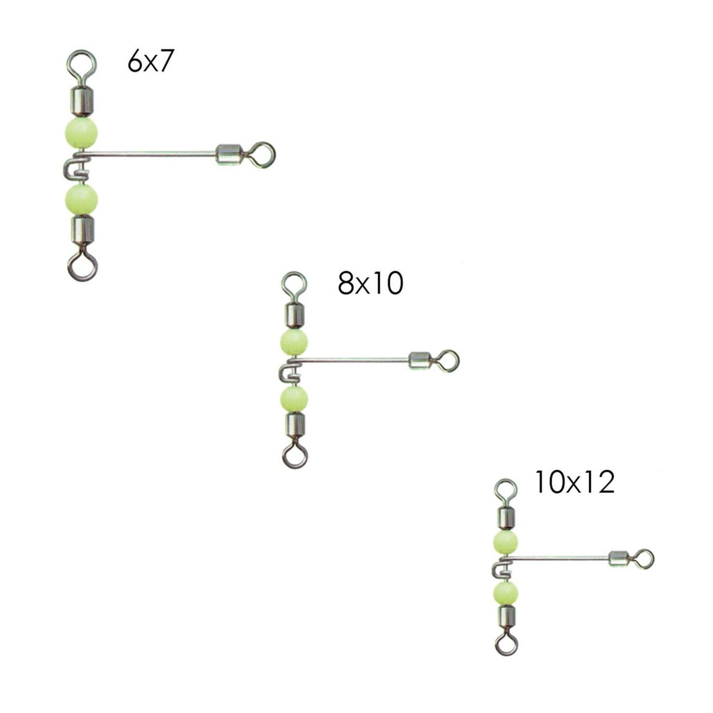 Rolling Swivels With Rotating Arm 6pcs 8x10 Expert Predator 17724