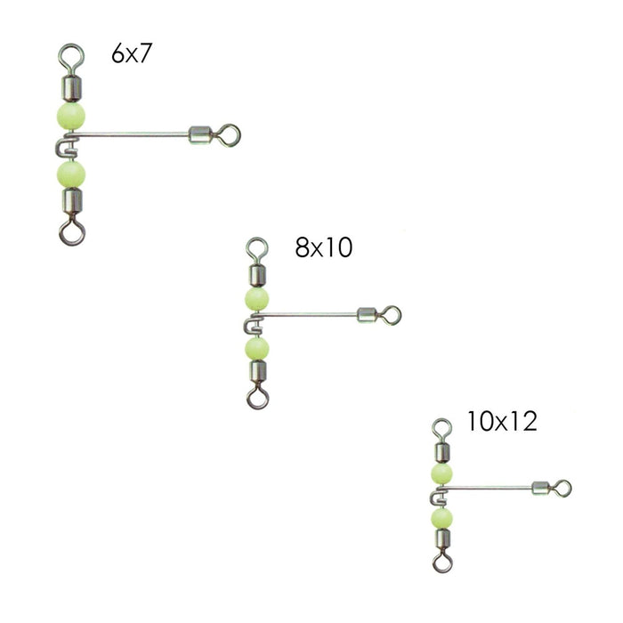 Rolling Swivels With Rotating Arm 6pcs 10x12 Expert Predator 17729