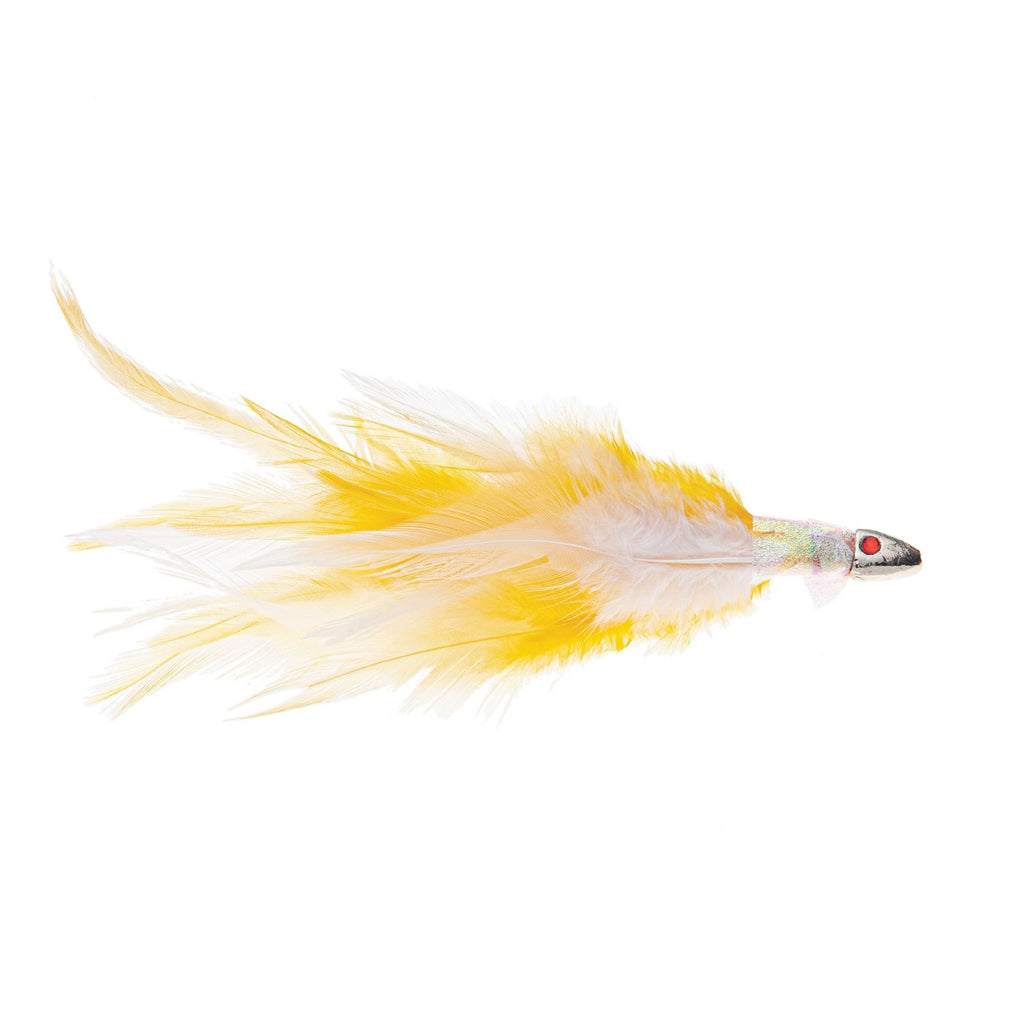 Köder Bait Federkopf Perlmutt Gelb 12cm 1-10oz Expert Predator 20300YL