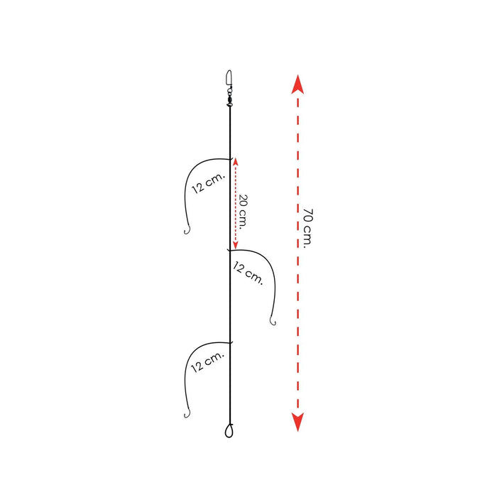Bereit Rigs 3 Haken für Zebrabrasse Größe 14 Expert Predator 2045114
