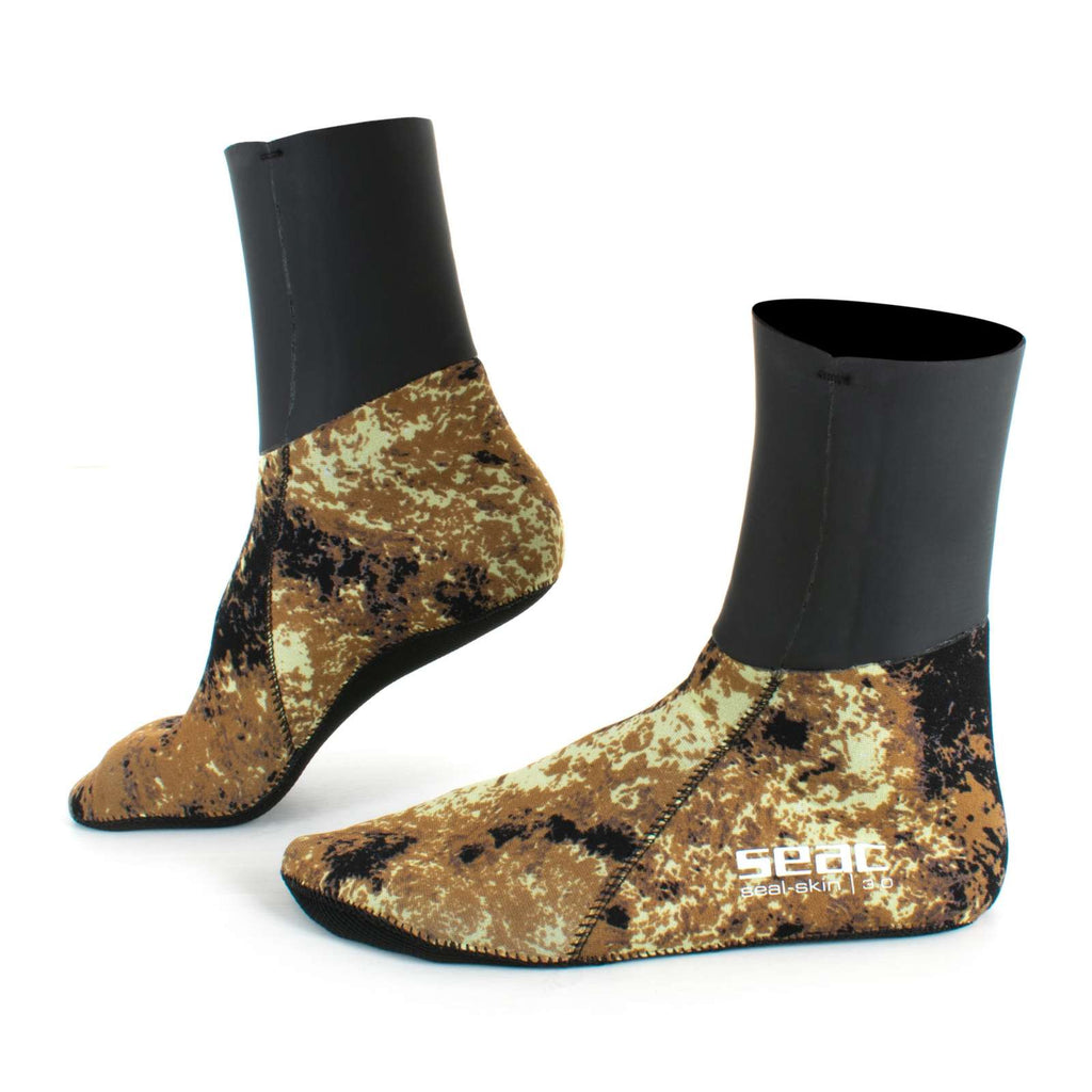 Socken Seal Skin Camo-Braun 3mm S Seac 21-6-S