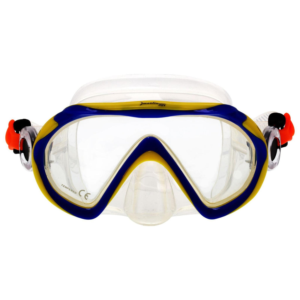 Schnorchelmaske Junior Kinder Blau-Klar Marlin 213132