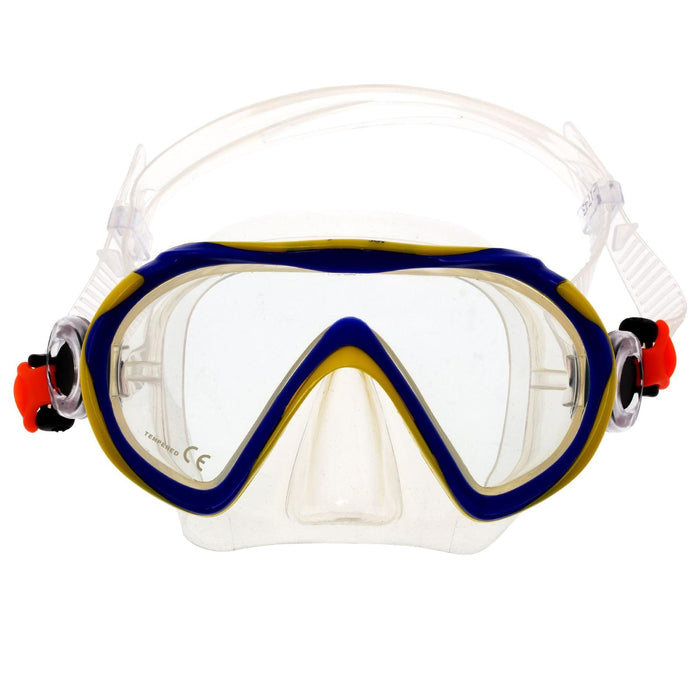 Schnorchelmaske Junior Kinder Blau-Klar Marlin 213132