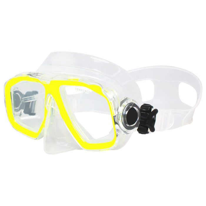 Schnorchelmaske Junior Kinder Gelb-Klar Marlin 213133