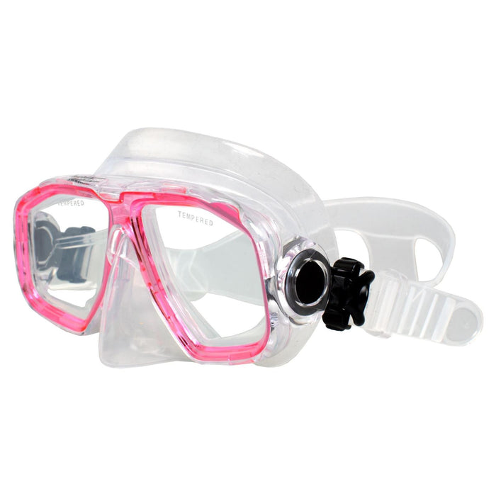 Schnorchelmaske Junior Kinder Pink-Klar Marlin 213134