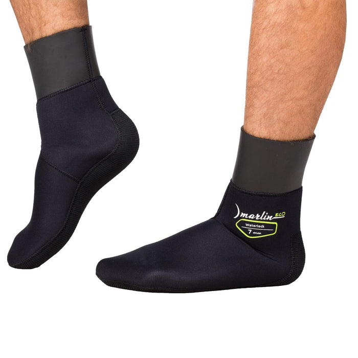 Tauchsocken Waterlock Eco 7mm Schwarz Größe M Marlin 213436