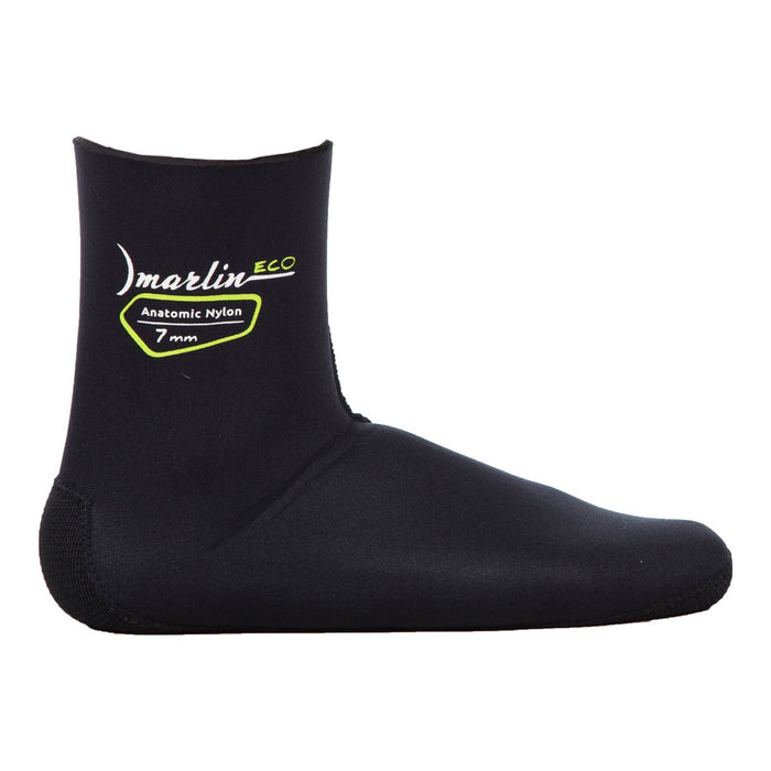 Anatomische Schnorchelsocken Nylon Eco 3mm Schwarz Größe M Marlin 213461