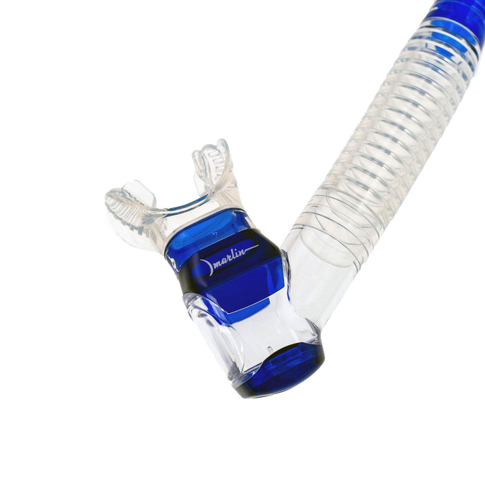 Schnorchel Dry Lux Blau-Klar Marlin 214040
