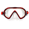 Schnorchelmaske Joy Kinder Rot-Silber-Klar Marlin 214174
