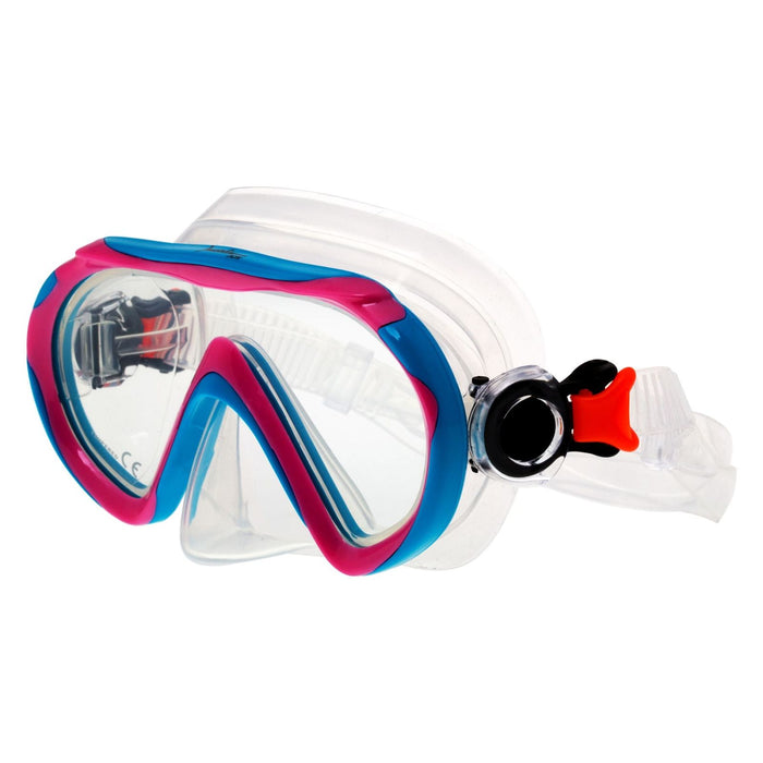 Schnorchelmaske Joy Kinder Pink-Aqua-Klar Marlin 214175