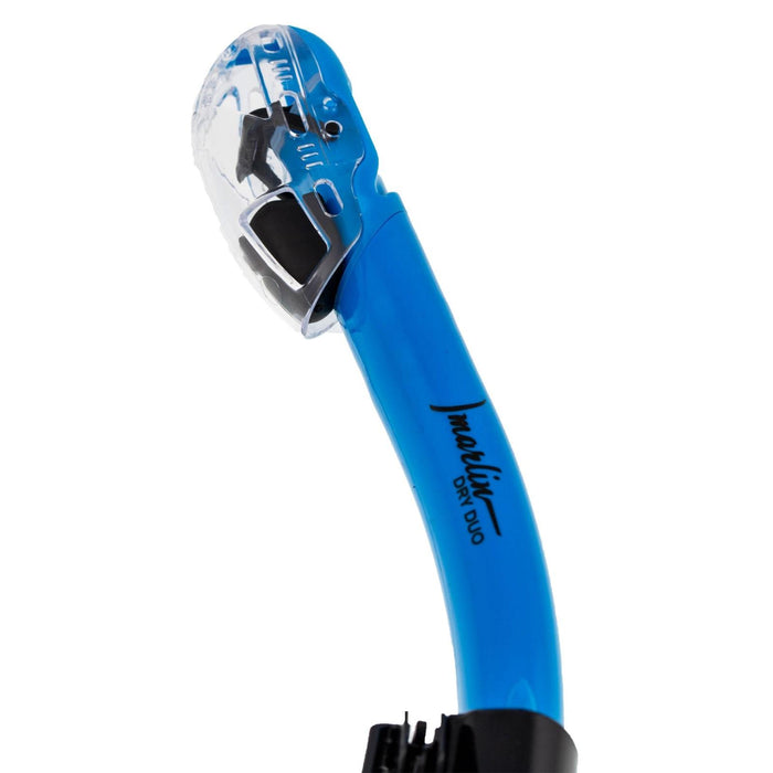 Schnorchel Dry Duo Blau-Klar Marlin 216275