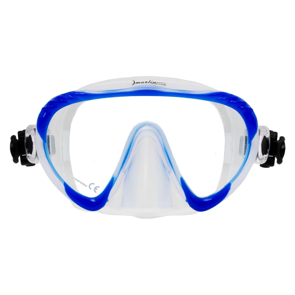 Spearfishing Maske Raptor Blau-Klar Marlin 216279