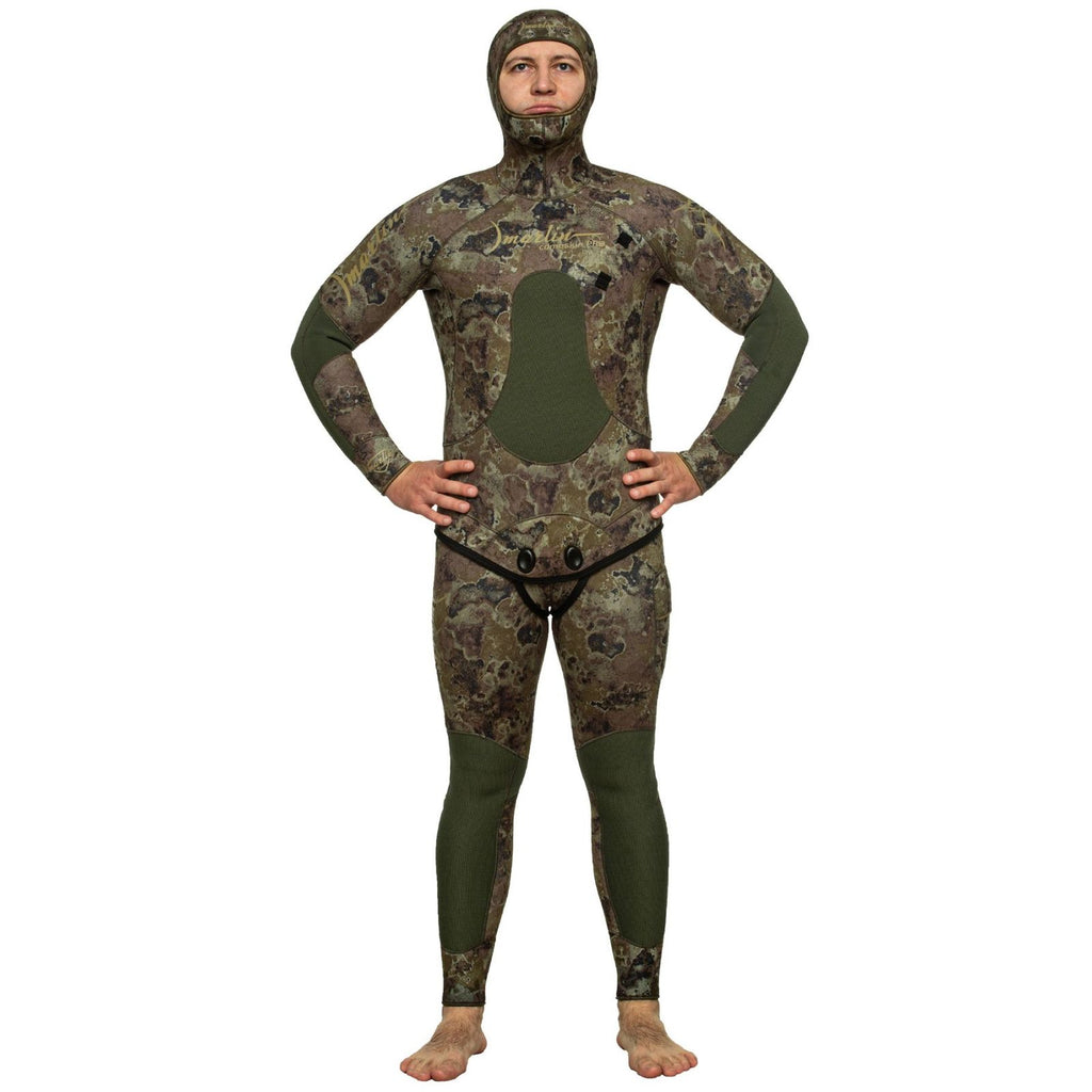 Schnorchelfullanzug Camoskin Pro Mann 5mm Grün-Camo Größe L Marlin 216457