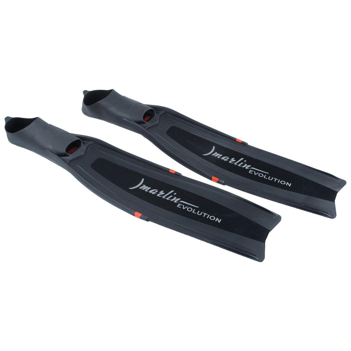 Freediving Flossen Evolution Schwarz-Weiß Größe S-39-40 Marlin 216869