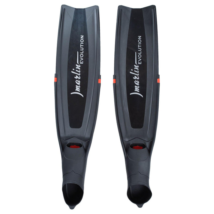 Freediving Flossen Evolution Schwarz-Weiß Größe S-39-40 Marlin 216869