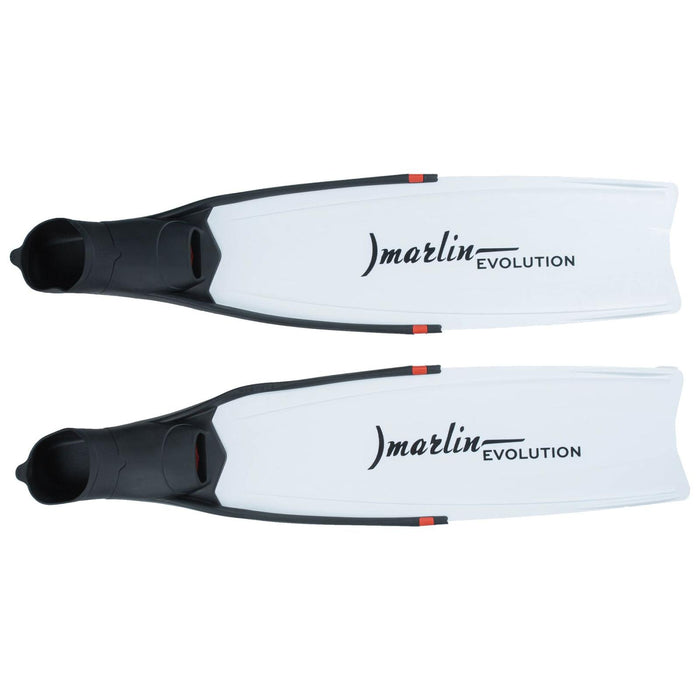 Freediving Flossen Evolution Schwarz-Weiß Größe M-41-42 Marlin 216872