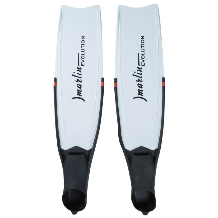 Freediving Flossen Evolution Schwarz-Weiß Größe M-41-42 Marlin 216872