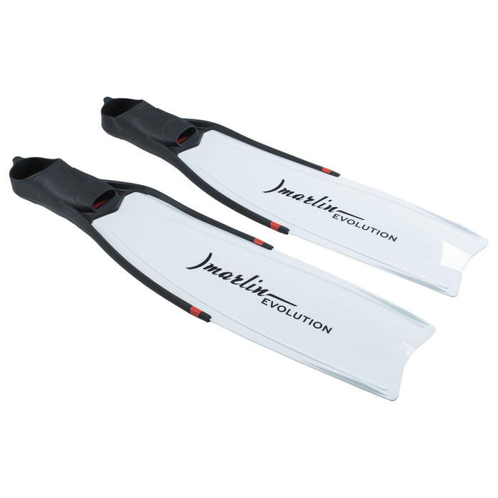 Freediving Flossen Evolution Schwarz-Weiß Größe S-39-40 Marlin 216873