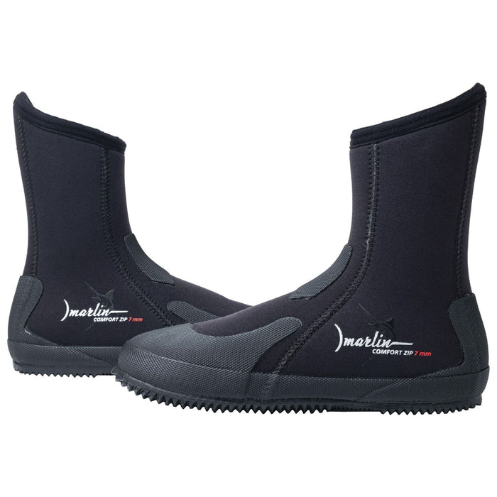 Tauchstiefel Comfort Zip 7mm Schwarz Größe EU 40 Marlin 217032