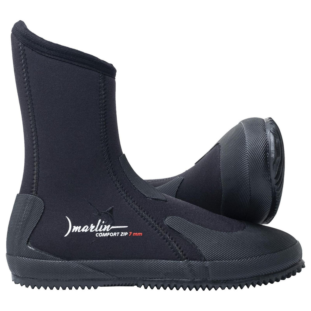 Tauchstiefel Comfort Zip 7mm Schwarz Größe EU 45 Marlin 217037