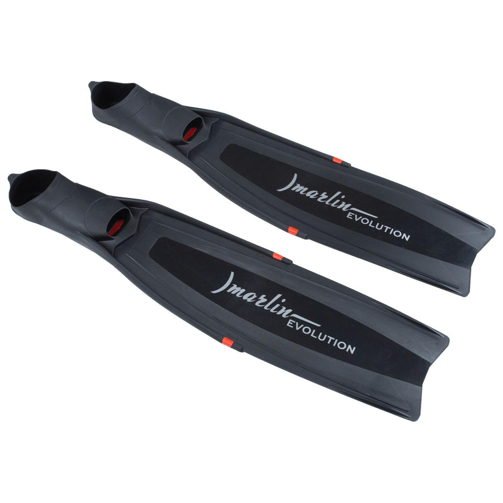 Freediving Flossen Evolution Schwarz-Weiß Größe XXL-47-48 Marlin 217219