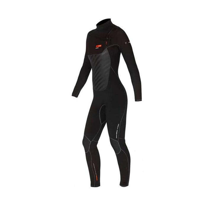 Vollanzug Amazone Damen Brustreißverschluss Schwarz-Orange Y28 Größe 14 RRD 25AMACZ_43_14