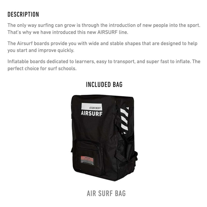 Aufblasbares Surfbrett Airsurf 7'6''x23''x3'' 54l RRD 25AS76