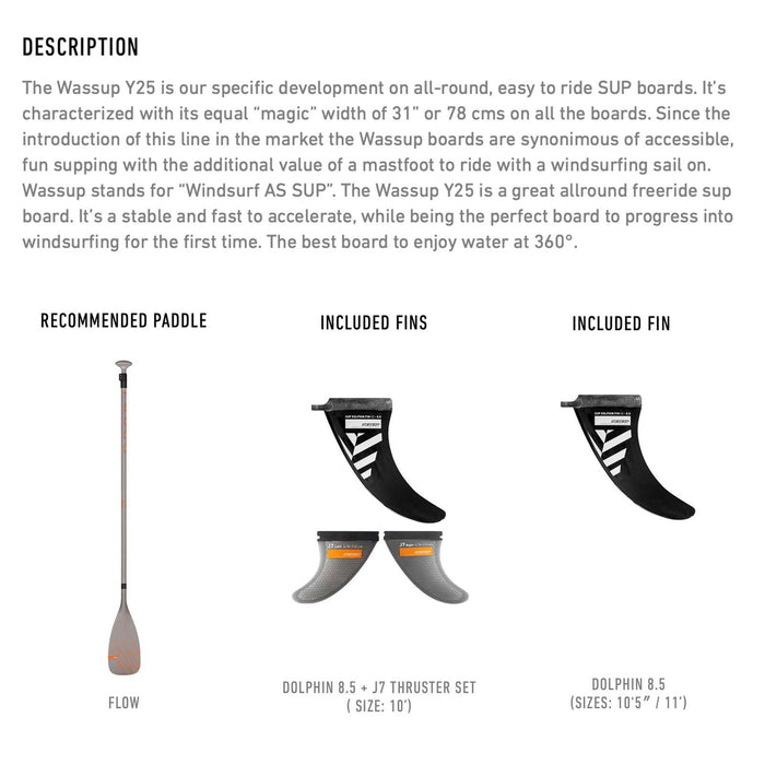 Komposit SUP Board Wassup E-Tech 10'5''x31''x4 1-2'' 190l RRD 25WS105E