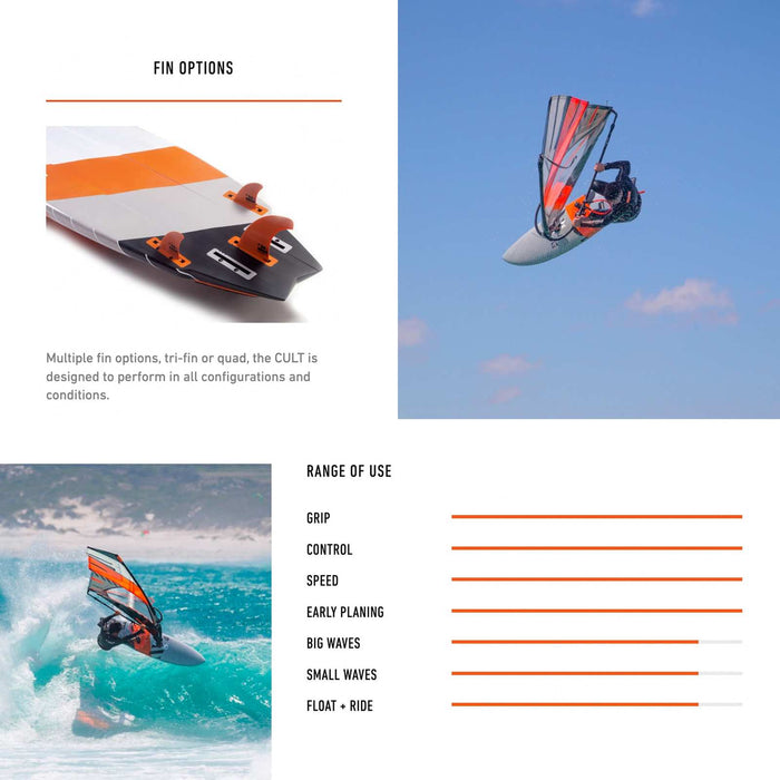 Windsurfbrett Cult Ltd 219x58cm 82l RRD 26C82L