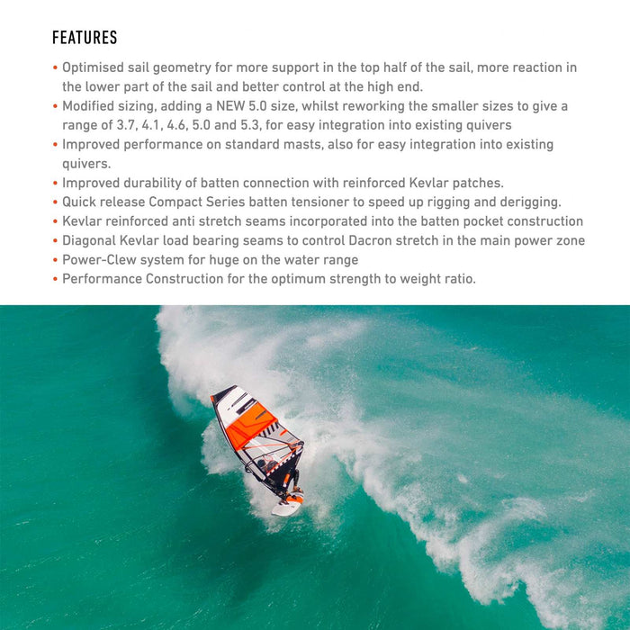 Windsurfsegel Kompakt Vogue Y26 Größe 4.1 RRD 26CV_44_4_1