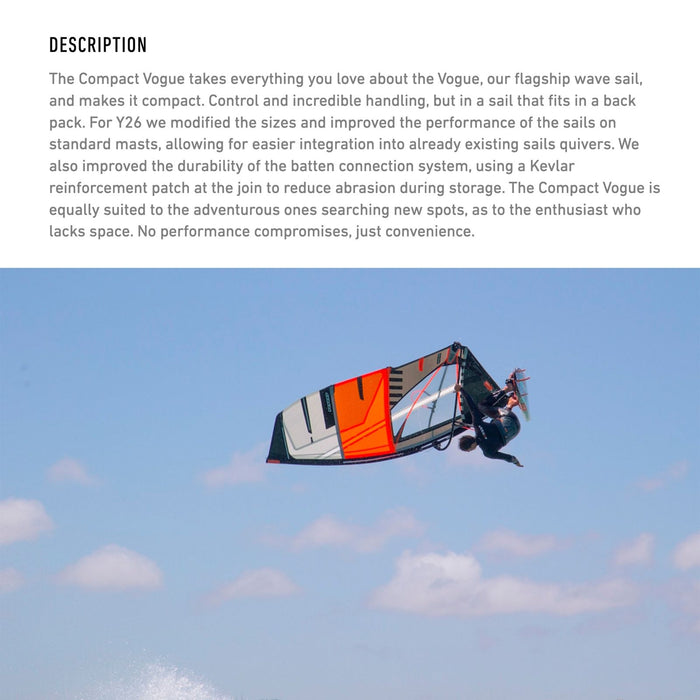 Windsurfsegel Kompakt Vogue Y26 Größe 5.0 RRD 26CV_44_5_0