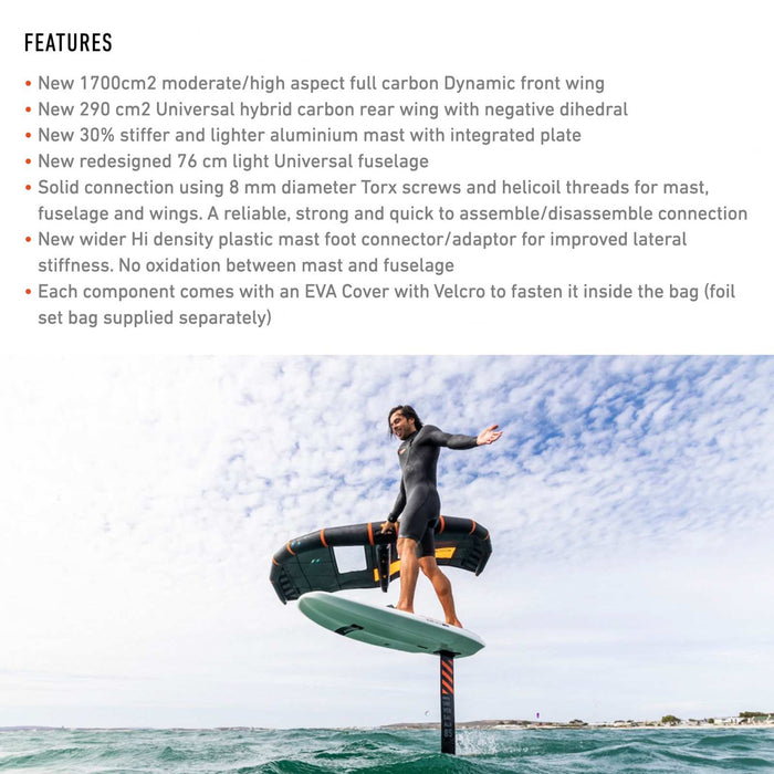Hydrofoil Set Dynamic Sw Alu Y26 1700-85 RRD 26DSWA1700FS