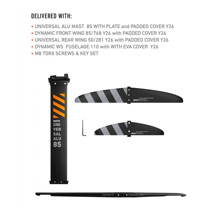 Hydrofoil Set Dynamic Ws Alu Größe 768 RRD 26DWFS768S
